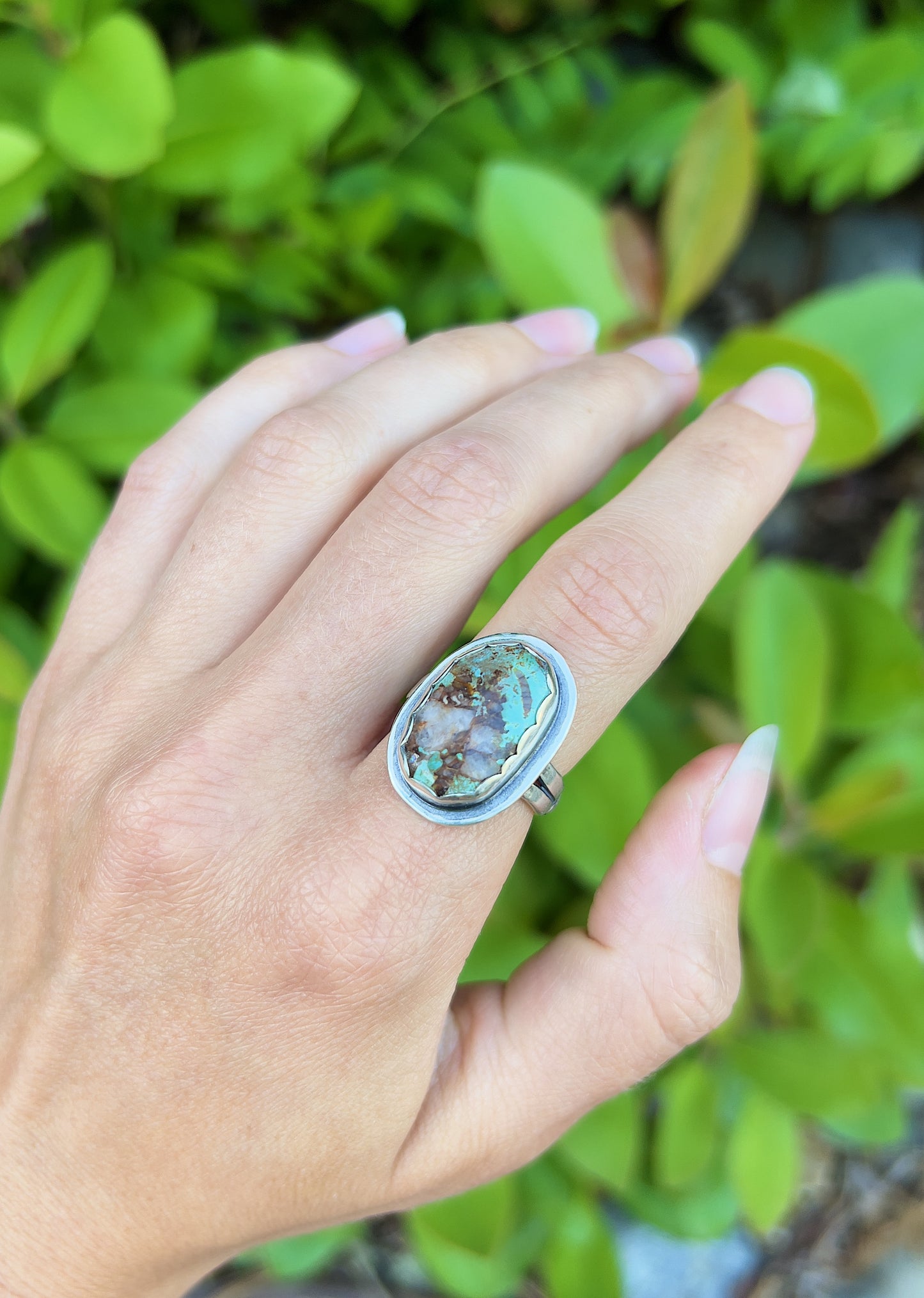 Mountain Ring, Royston/Quartz, Size 6