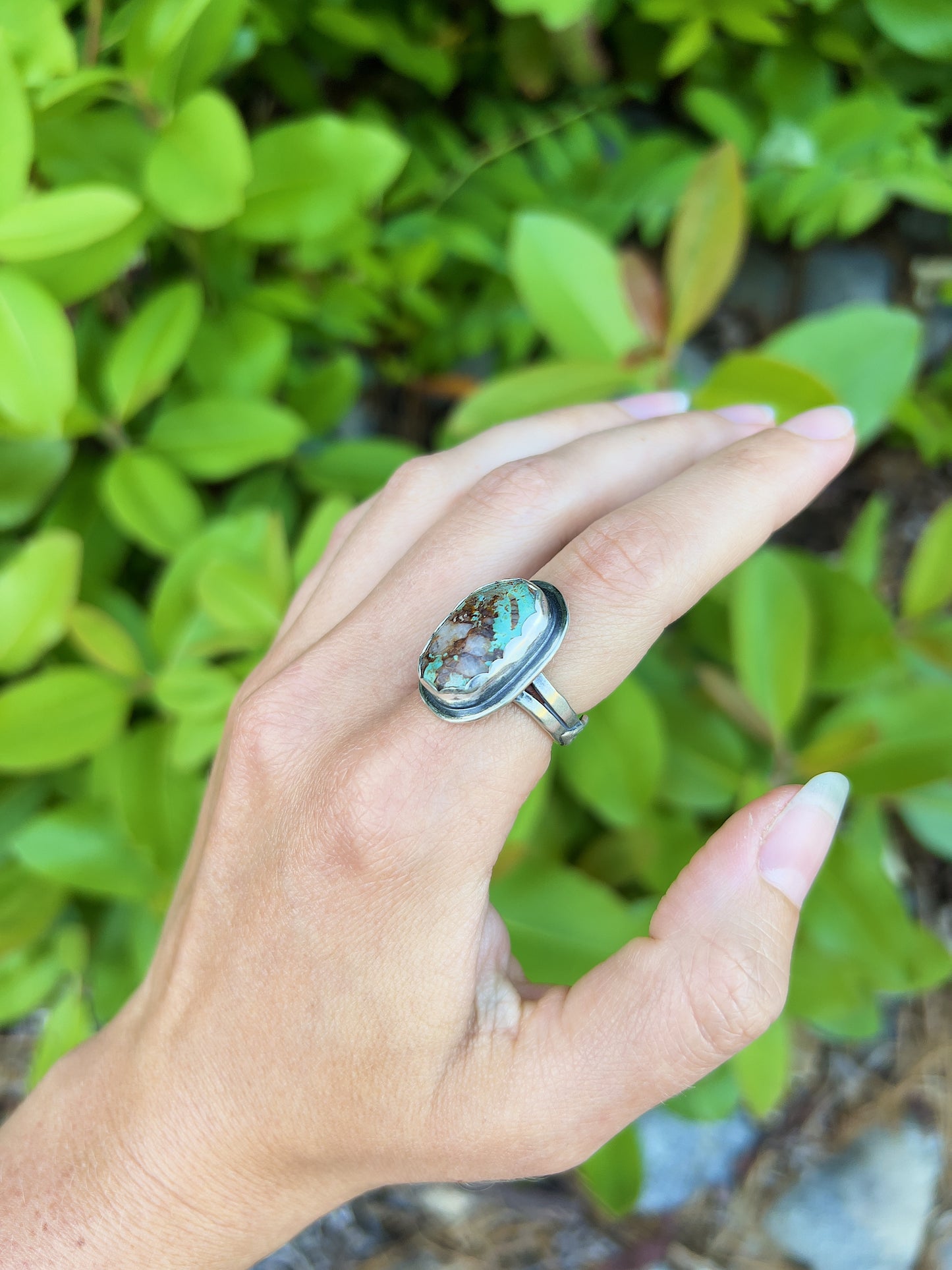 Mountain Ring, Royston/Quartz, Size 6