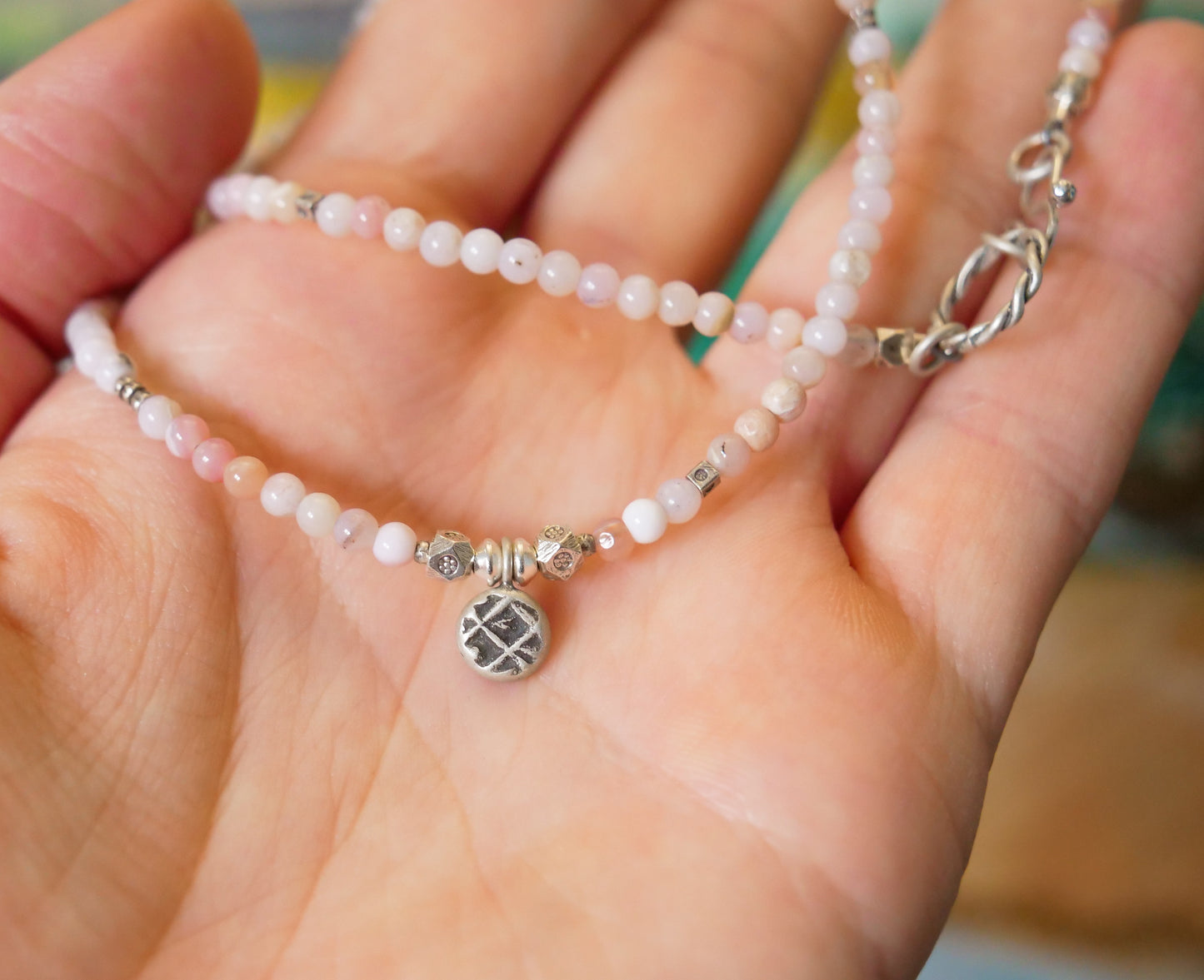 Pink Opal Necklace
