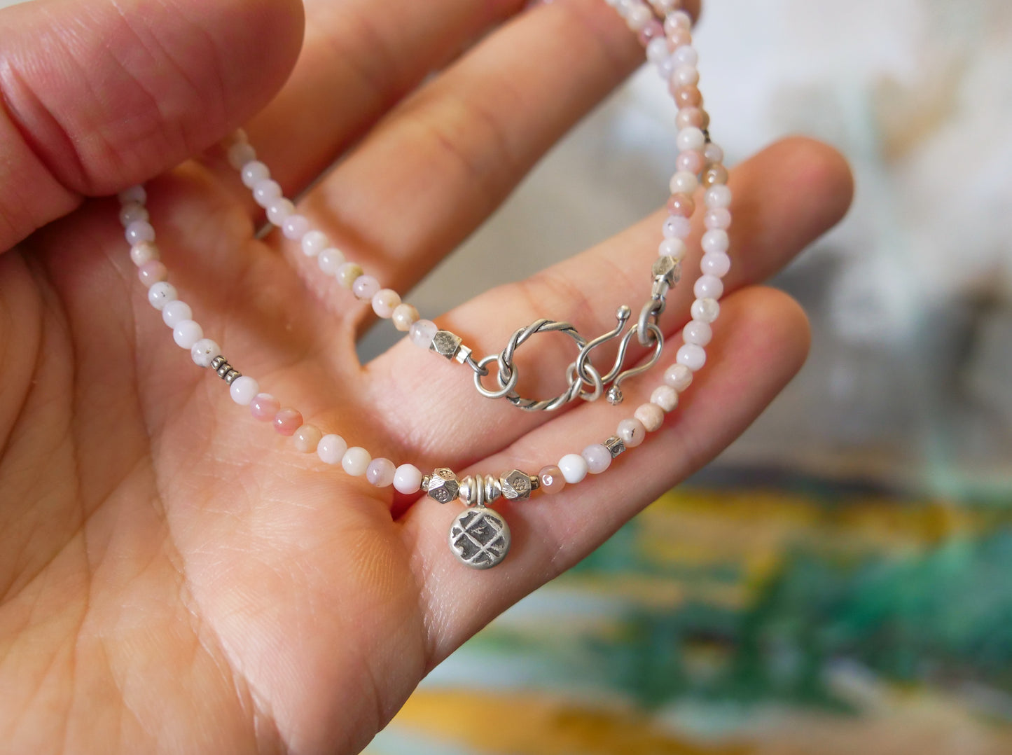 Pink Opal Necklace