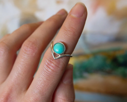Turquoise V Ring
