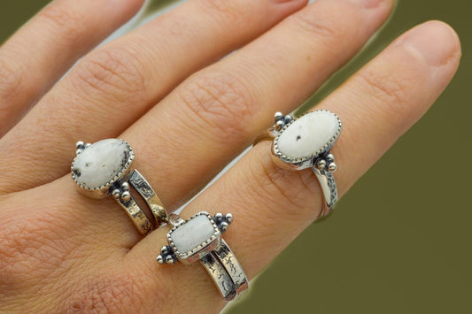 White Buffalo Rings